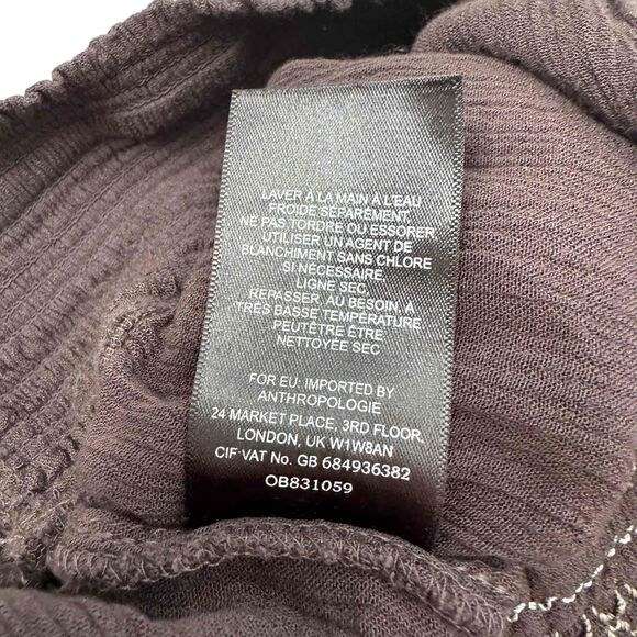 Ettitwa Anthropologie Bohemian Pants High Waisted Gauze Lightweight Boho Artsy - Picture 5 of 12